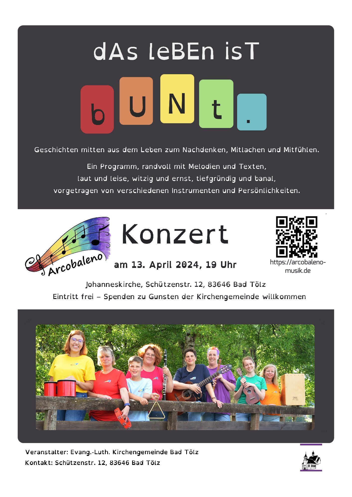 Konzert mit Arcobaleno am 13.4