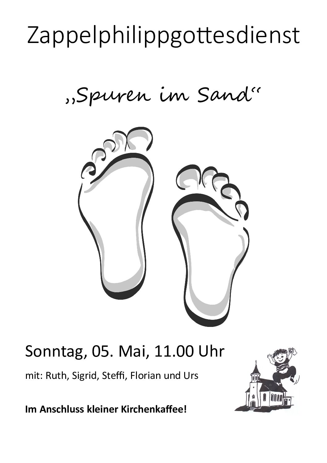 Zappelphilippgottesdienst am 5. Mai