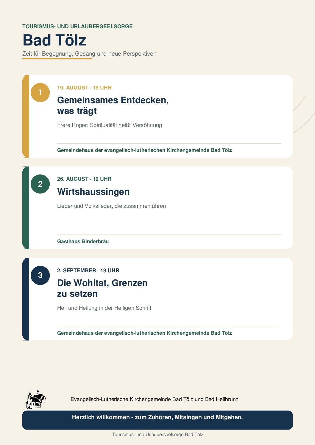 Programm Urlauberseelsorge